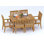 Caranas Outdoor 7 - Piece Teak Dining Set