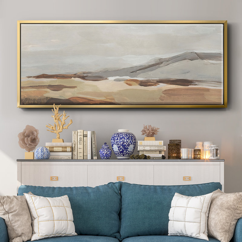 Dusky Mountain I- Framed Canvas