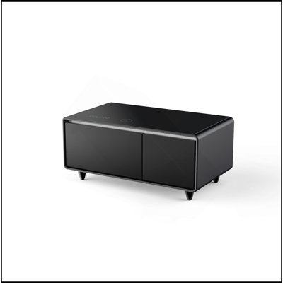 Table basse de réfrigérateur moderne à affichage DEL avec fonctions multiples