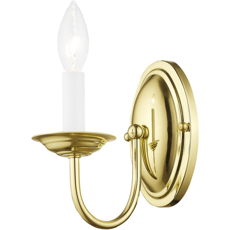 Kath Flush Mounted Sconce, Polished Brass