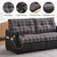 Canapé-lit convertible en velours de 177 cm (69,7 po), canapé-lit 3 en 1 avec pouf et rangement, futon d'angle multifonctionnel avec ports de chargement USB pour petits espaces de salon-1552313283