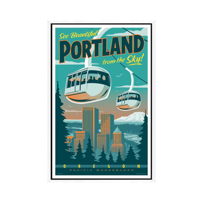 Portland Tram Travel by Jim Zahniser - Print on Canvas