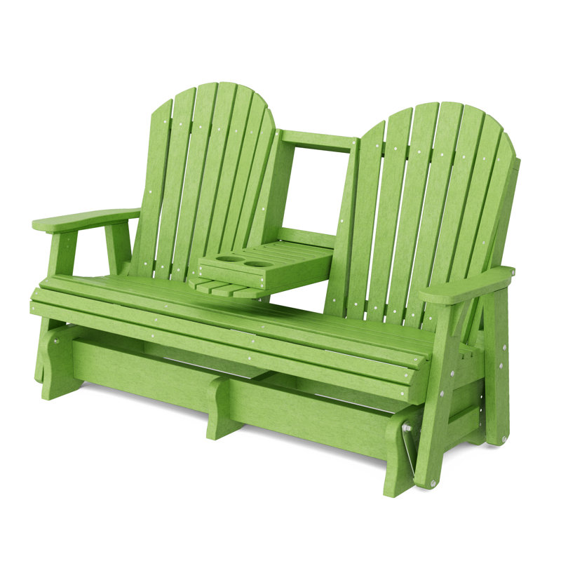 Fauteuil oscillant 5 pi avec console Heritage, Vert citron