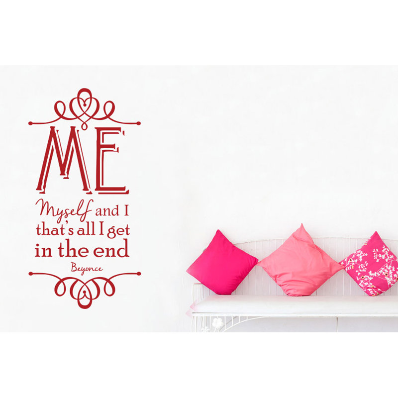 Wall Decal, Medium, Dark Red