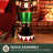 Fraser Hill Farm 4-Ft. Metallic Nutcracker Statue with LED Lights and Music