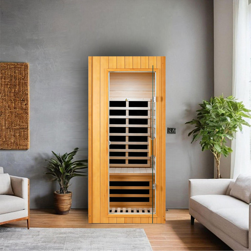 Sauna intérieur encastré à infrarouge lointain Hemlock