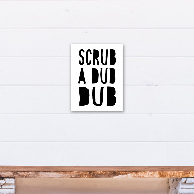 Impression sur toile scrub dub dub Malin, Toile tendue, H 14 po x l 11 po x P 1,25 po