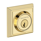 Chamfered Square Deadbolt Patio Deadbolt in Venetian Bronze