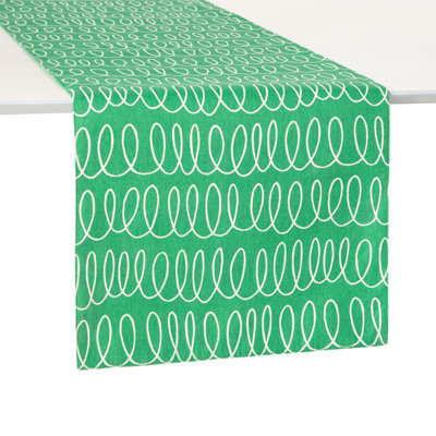Loop And Dot Geometric Table Runnner