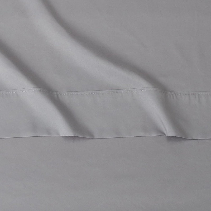 Ensemble de draps 3 pièces pour lit simple, literie en microfibre brossée douce avec poches profondes, respirante, infroissable, gris foncé