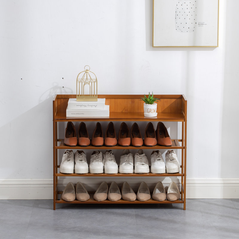 Range-chaussures 16 paires, Brun clair
