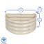 Harbour Housewares - Semicircular Galvanised Steel Raised Garden Bed Planters - Set of 2-102960321-102960325