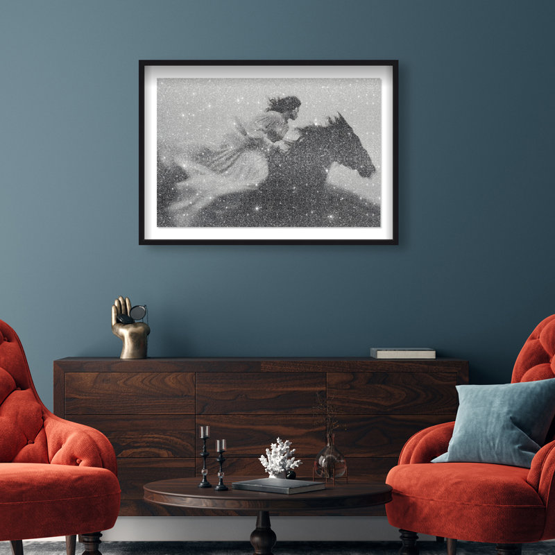 Spirit In Motion Print by Oliver Gal, 11.5"H x 16.5"W, Black Shadowbox