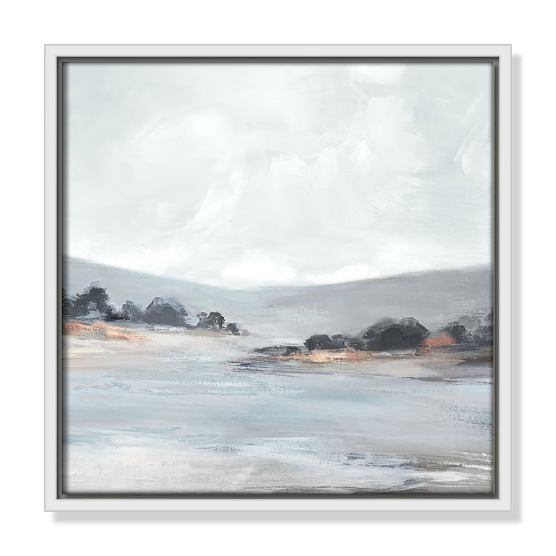 Rolling Green Valleys Print by Luna Mavis, 13.5" H x 13.5" W, White Floater