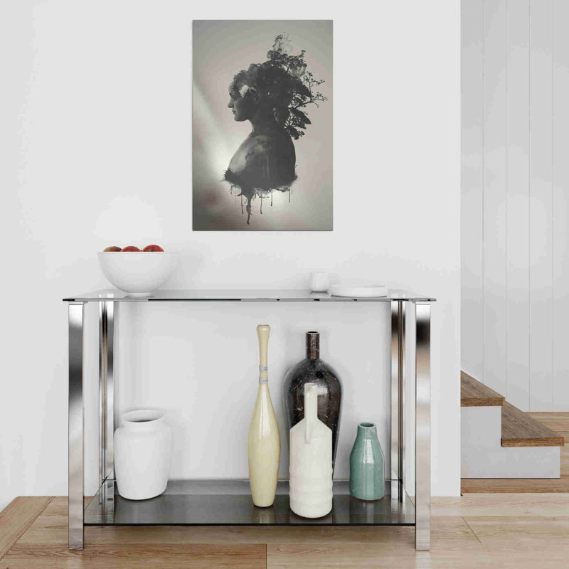 Aluminium brossé, H 24 po x l 16 po