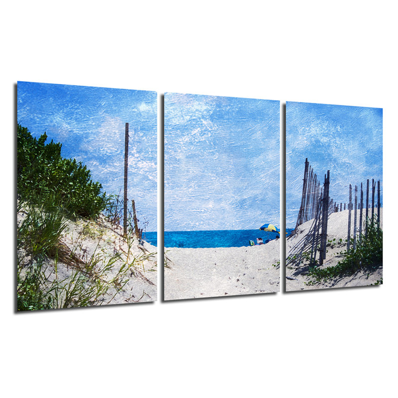 «Beach Days», ensemble de 3 impressions sur acrylique