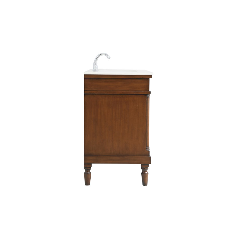Ensemble de meuble-lavabo simple 48 po Lexington, Noyer, Blanc ivoire