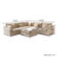 Canapé modulaire avec repose-pieds 6 pièces Elowen-321688282
