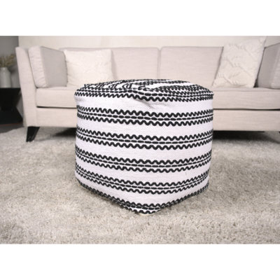 Pouf en tissu fabriqué à la main Lani