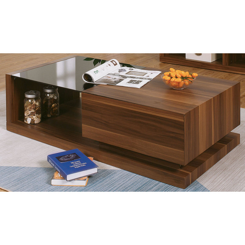 Anamarie Glass Top Coffee Table