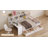 Wooden L-shape Daybed With 3 Cabinets And 2 Drawers, Study Desk And Built-in Bookshelf-764790802