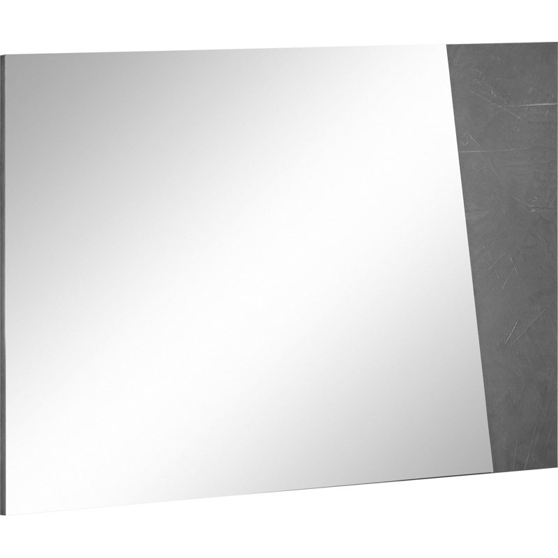 Mindy Flat Wall Mirror, Grey