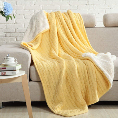 Knitted Throw Blanket