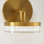 Sean Lavin Khan Bathroom Bedroom Wall Fixture With Silk Screen White Inside Clear Outside Shade-1759138741-1759138762-1759138763