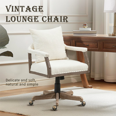 Adjustable Swivel Fabric Seat Office Chair