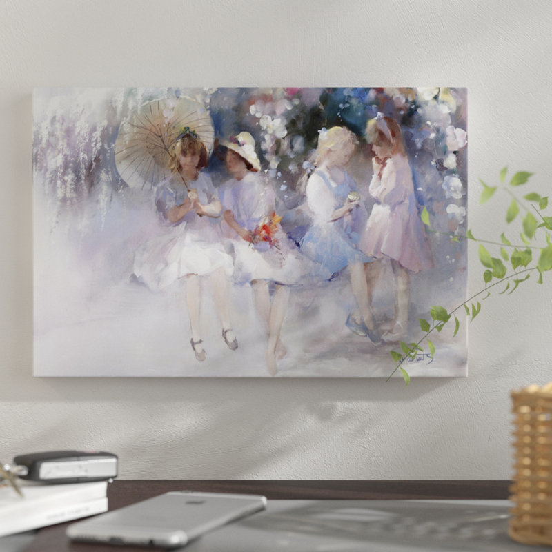 « friends », impression sur toile, H 26 po x l 40 po x P 1,5 po
