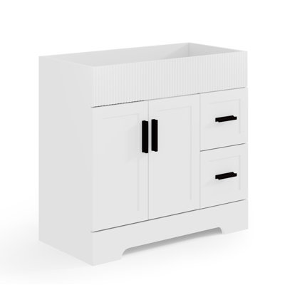 36" Single Bathroom Vanity Cabinet Base Only, Sink Not Included