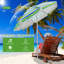 Ajwan 200cm Beach Parasol-852375095