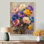 Véronique - pivoines, art mural, salon