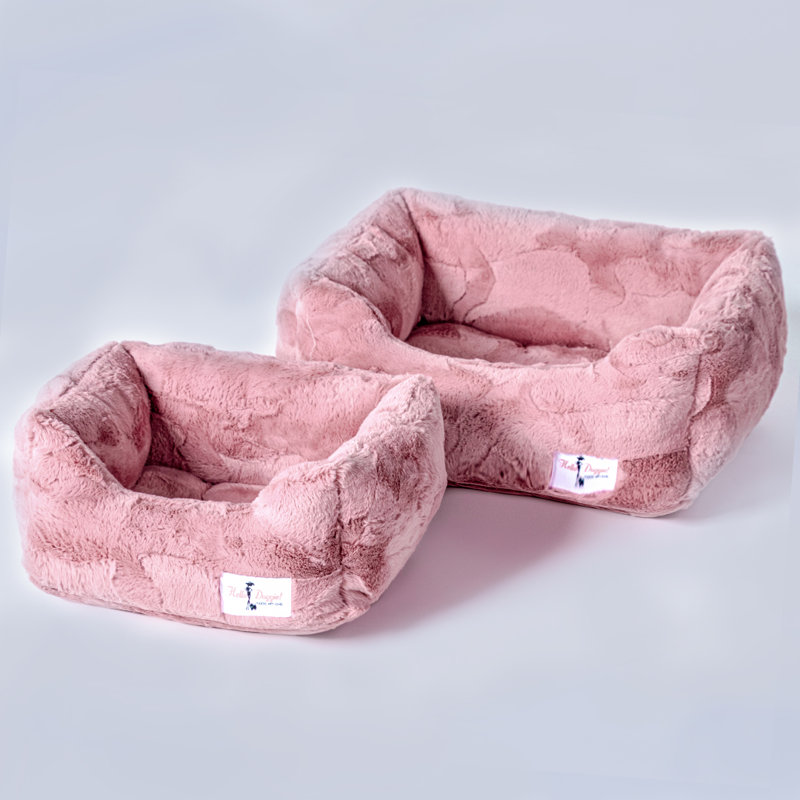 Cuddle Pet Bed, Large (10" W x 14" D x 7" H), Mauve