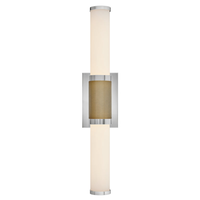 Zevi Integrated LED Bath Vanity Bar, Polished Nickel