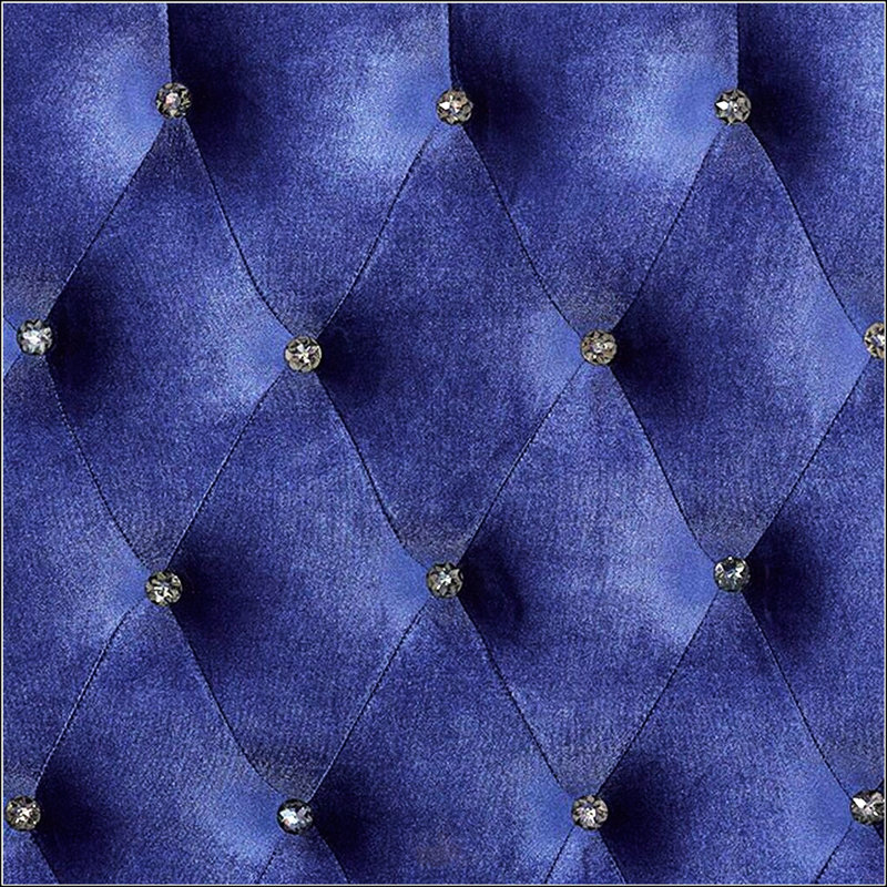 Grand lit glamour bleu