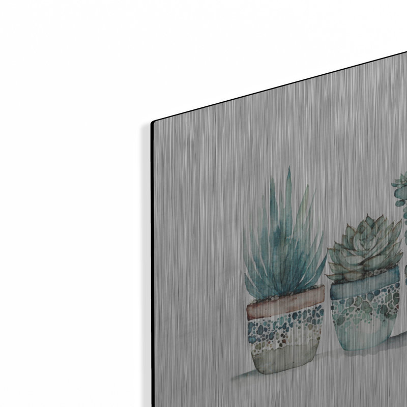 «Succulent Lin up» par Svetlana Aleynikova, art mural en métal, H 16 po x l 24 po