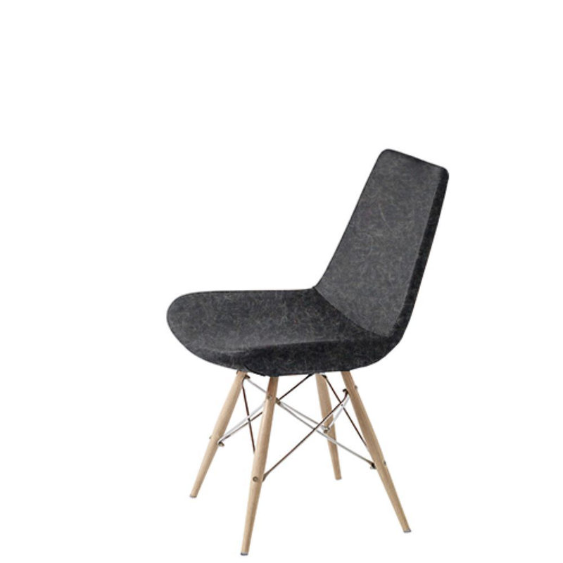 Shinkle 17'' H Dining Chair, Neutral, Pastel Orange Leatherette