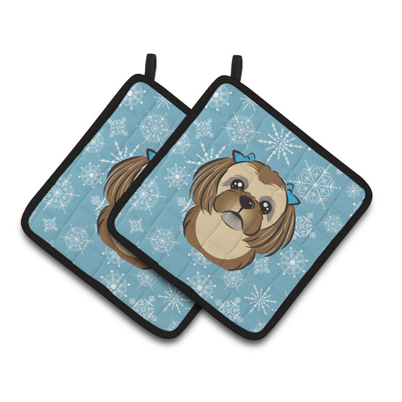 Cuisinier poignée flocon de neige de l’allée de fêtes Ashlynn, Brun