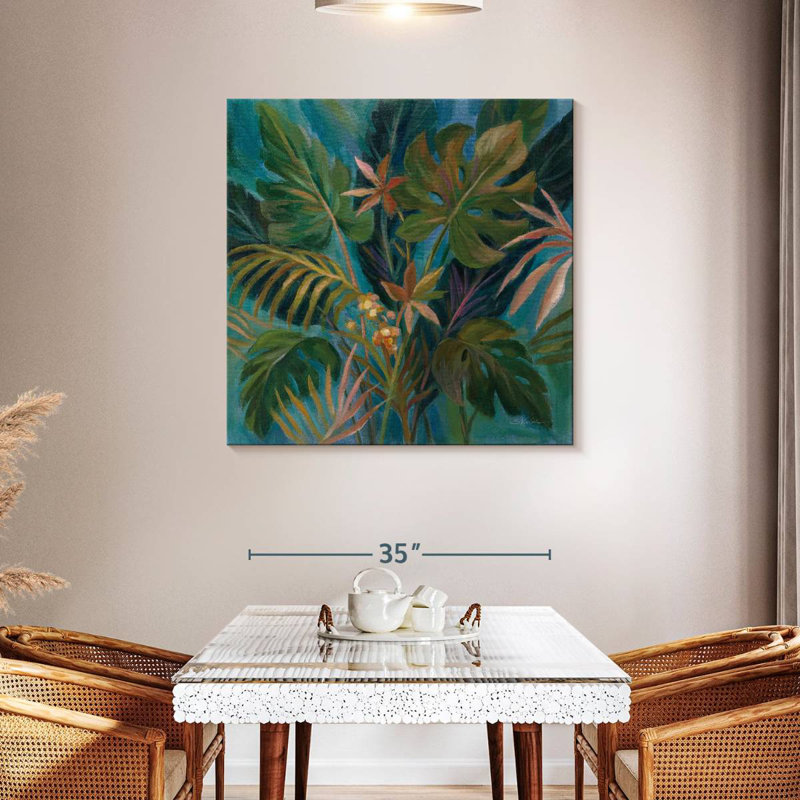 Feuilles tropicales de minuit