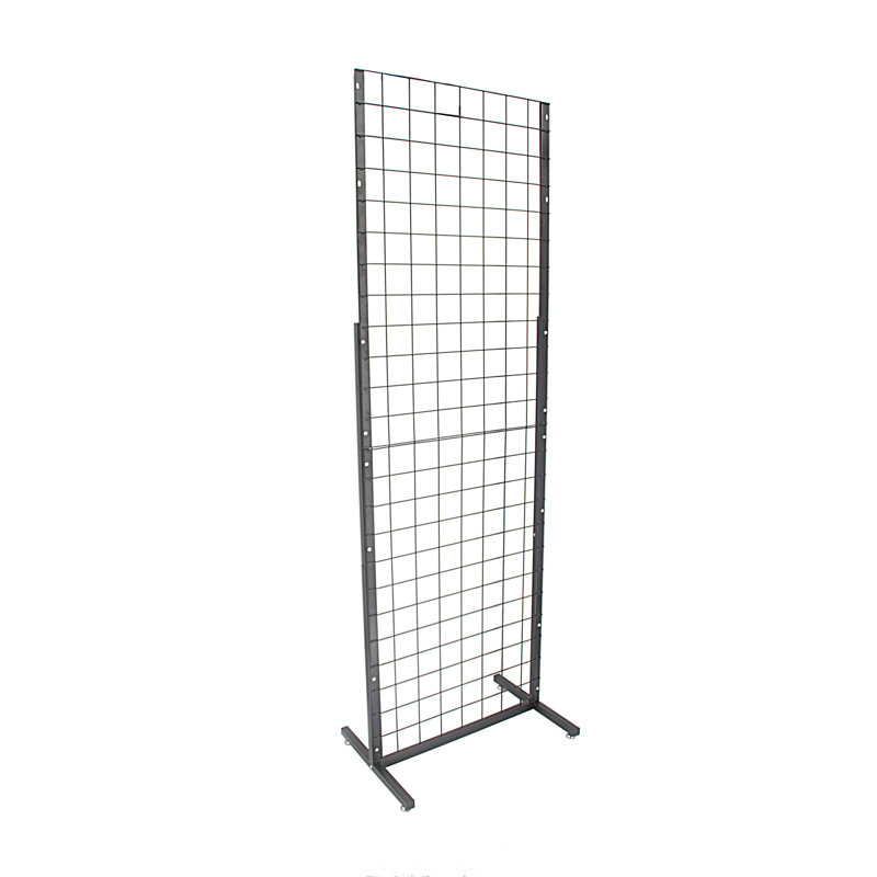 Heanor Metal Stand Gridwall Display Sturdy Metal Wire Merchandiser Rack Floor Stand Display for Apparel