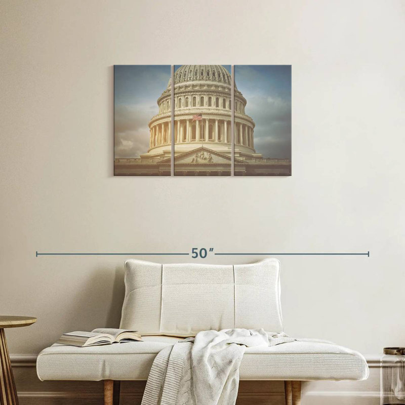 US Capitol, 20" H x 33" W