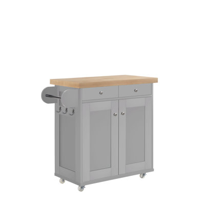 Solid Wood Top Kitchen Island