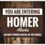 Plaque en aluminium Homer Alaska-58289465