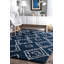 Geometric Shag Area Rug-1786490345