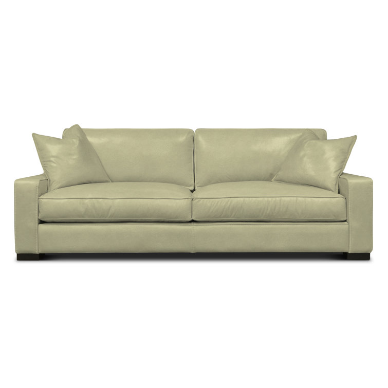 Eleanor Rigby Buttercup 96'' Leather Sofa