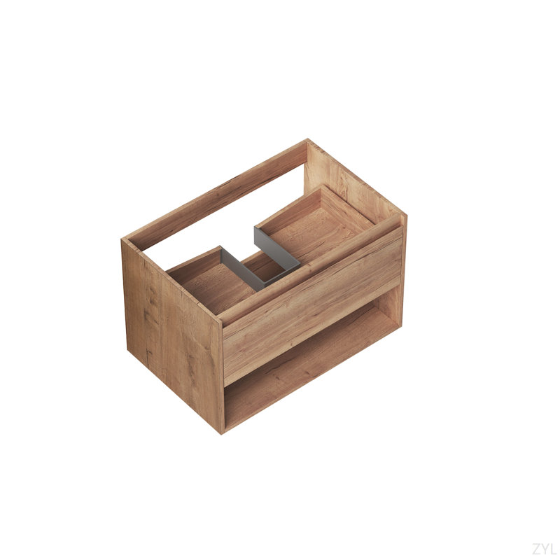 Armoire de rangement murale 29 po, Bois brun foncé, 29"