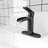 Single-Hole Single-handle Bathroom Faucet with Drain Assembly-61744975
