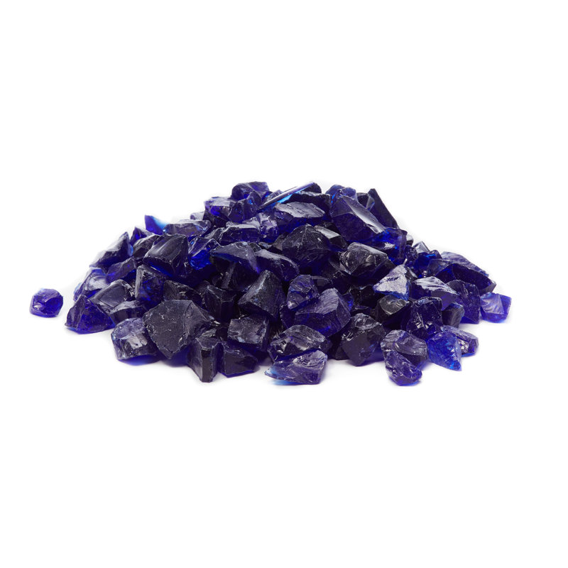 Cobalt Blue Extra Small Landscape Fire Glass, 25 lb Bag