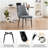 Faux Leather Upholstered Dining Chairs With Steel Legs(Set Of 2)-1486487338-1486487336